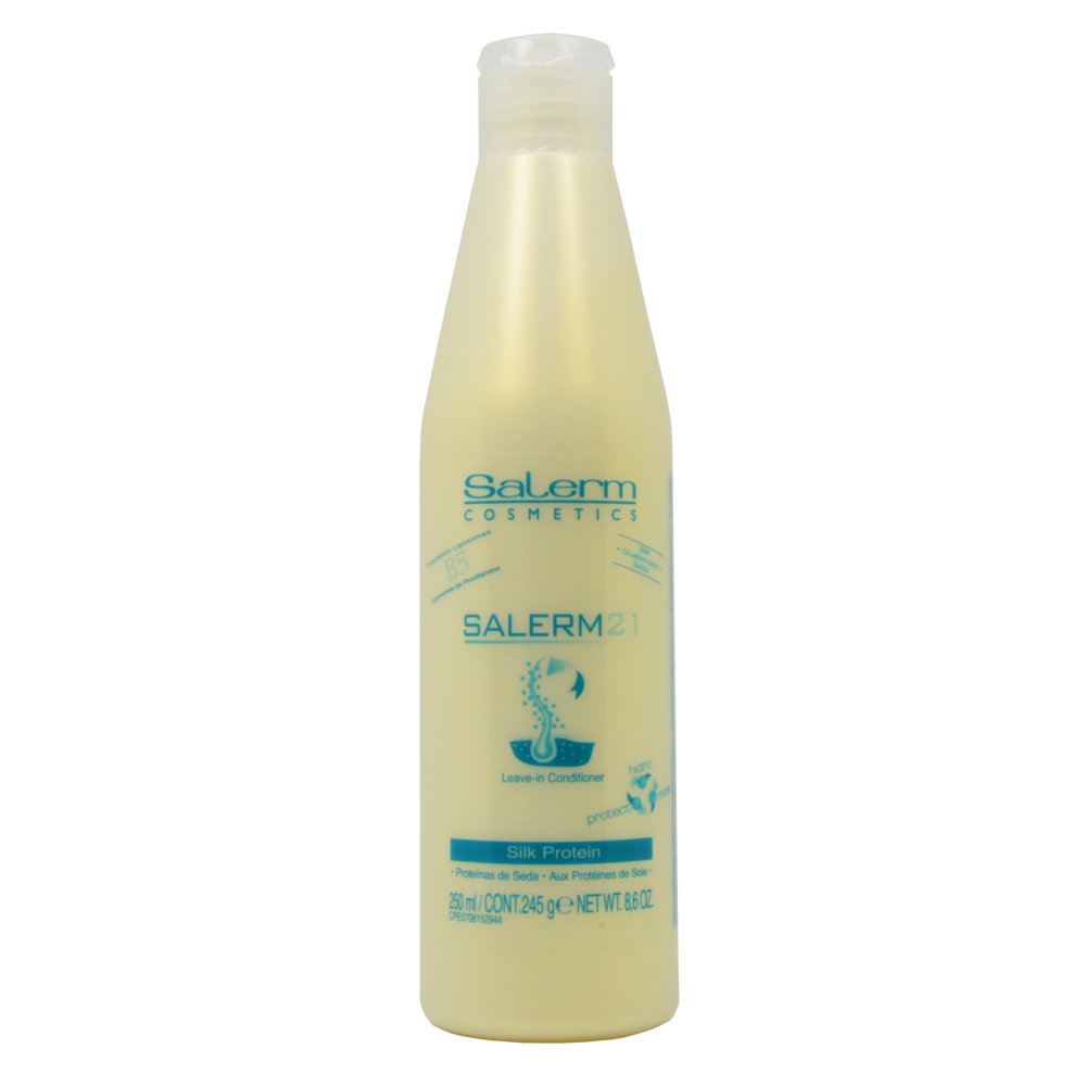 SALERM 21 bottle front view showing label and lightweight leave-in benefit