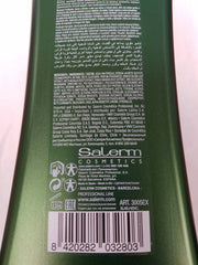 SALERM shampoo dispensed from pump into hand, benefit: easy application and refreshing feel