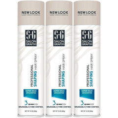 Salon Grafix front packaging showing unscented super hold label and size