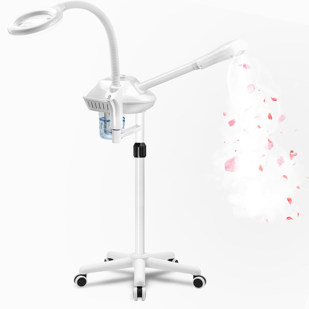 Salon Señor front view showing steamer and lamp for professional treatments