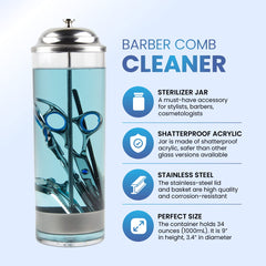 Salon Supply Co stainless-steel lid and basket close-up highlighting corrosion resistance benefit