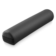 Saloniture front view of bolster showing curved top and flat base for stable support
