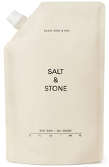 Salt & Stone front label showing scent and size, clear product information benefit