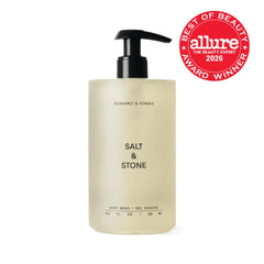 Salt & Stone pump detail for controlled dispensing and reduced waste benefit