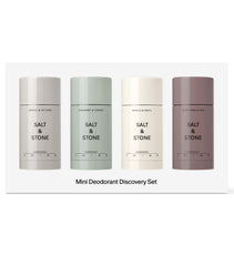 Salt & Stone four sticks arranged to display each signature scent and variety