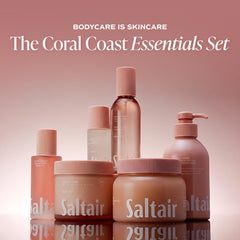 Saltair Coral Coast open jar top view highlighting creamy oil base