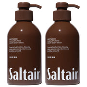 Saltair front packaging showing two 17oz bottles and clear branding for easy selection