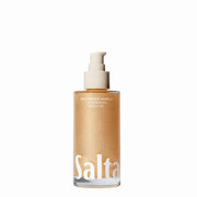 Saltair front bottle showing Salt Water Vanilla scent and glow benefit