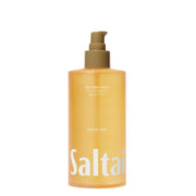 Saltair front bottle showing Golden Hour oil and jumbo 10 fl oz size benefit