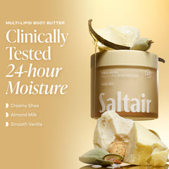 Saltair open jar texture close-up showing rich cream for deep hydration benefit