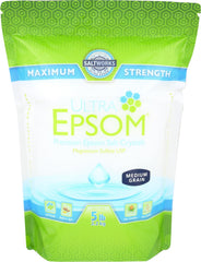 SaltWorks medium grain front packaging showing product and volume benefits