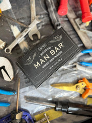 San Francisco Soap Company clear label detail of Midnight Amber scent notes