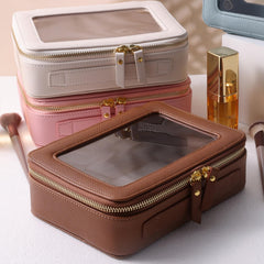 SANHECUN wide open zipper interior showing tidy storage benefit