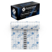 Saniderm Flex front packaging showing product and size benefit