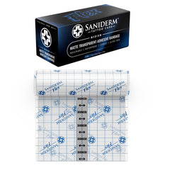 Saniderm Flex front packaging showing product and size benefit