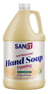 Sanit gallon bottle front view showing product and ease of refill