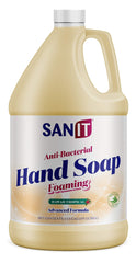 Sanit gallon bottle front view showing product and ease of refill