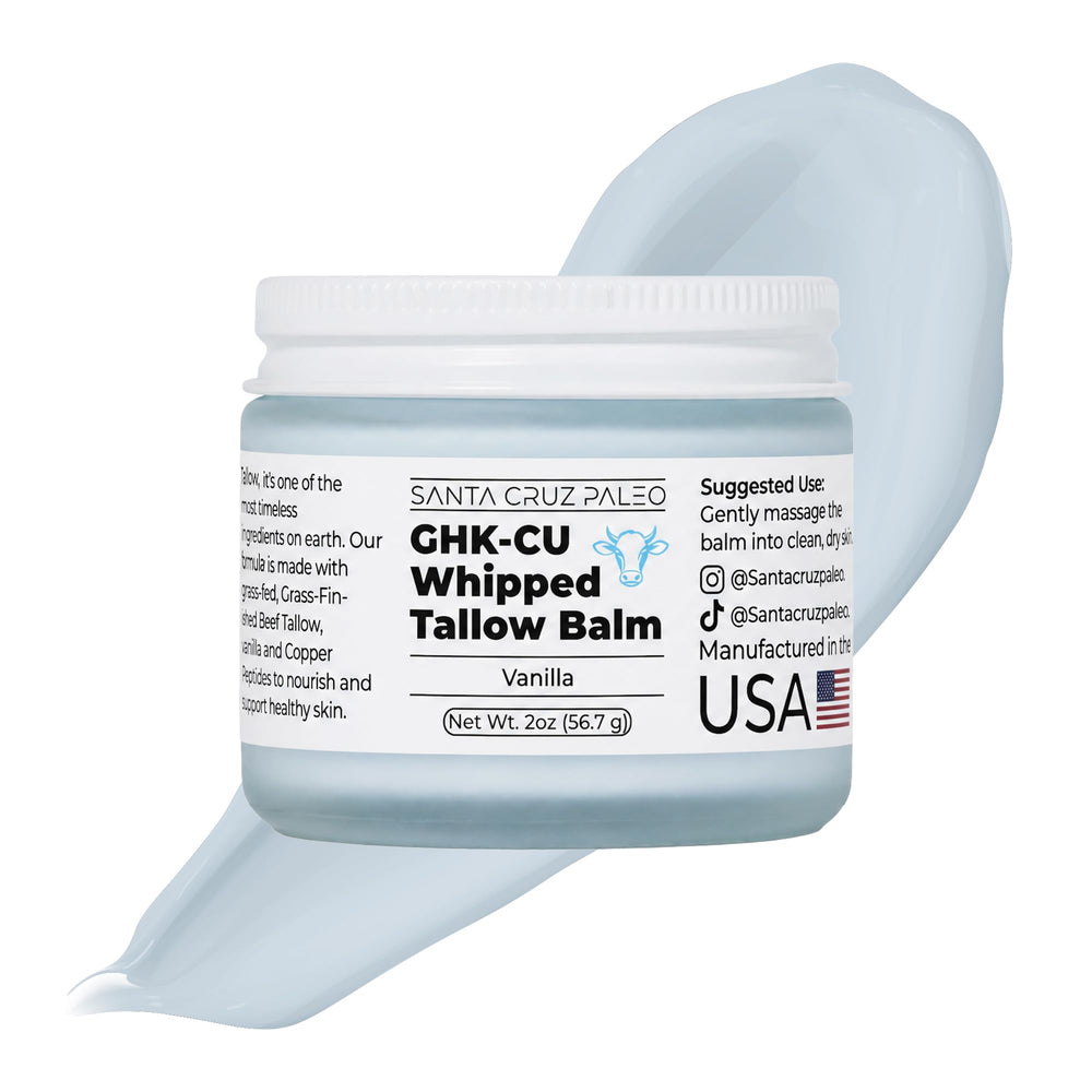 Santa Cruz Paleo front jar showing product and clean labeling, highlights premium ingredients