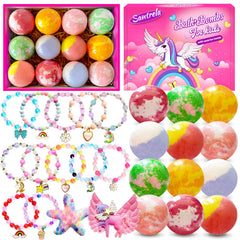 Santrela front packaging showing colorful gift-ready box and contents