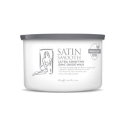 Satin Smooth jar front view showing gentle zinc oxide formula benefit