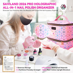 SAVILAND interior foam tray holding bottles upright for secure transport