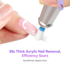 SAVILAND in use removing acrylic demonstrating fast, efficient product removal
