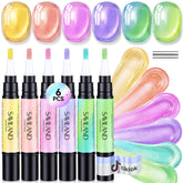 SAVILAND pen set front packaging showing six cat-eye colors and wand
