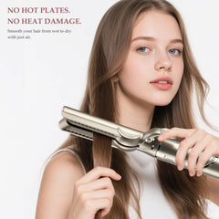 SAZIKA attachment in use on damp hair delivering faster drying and frizz reduction