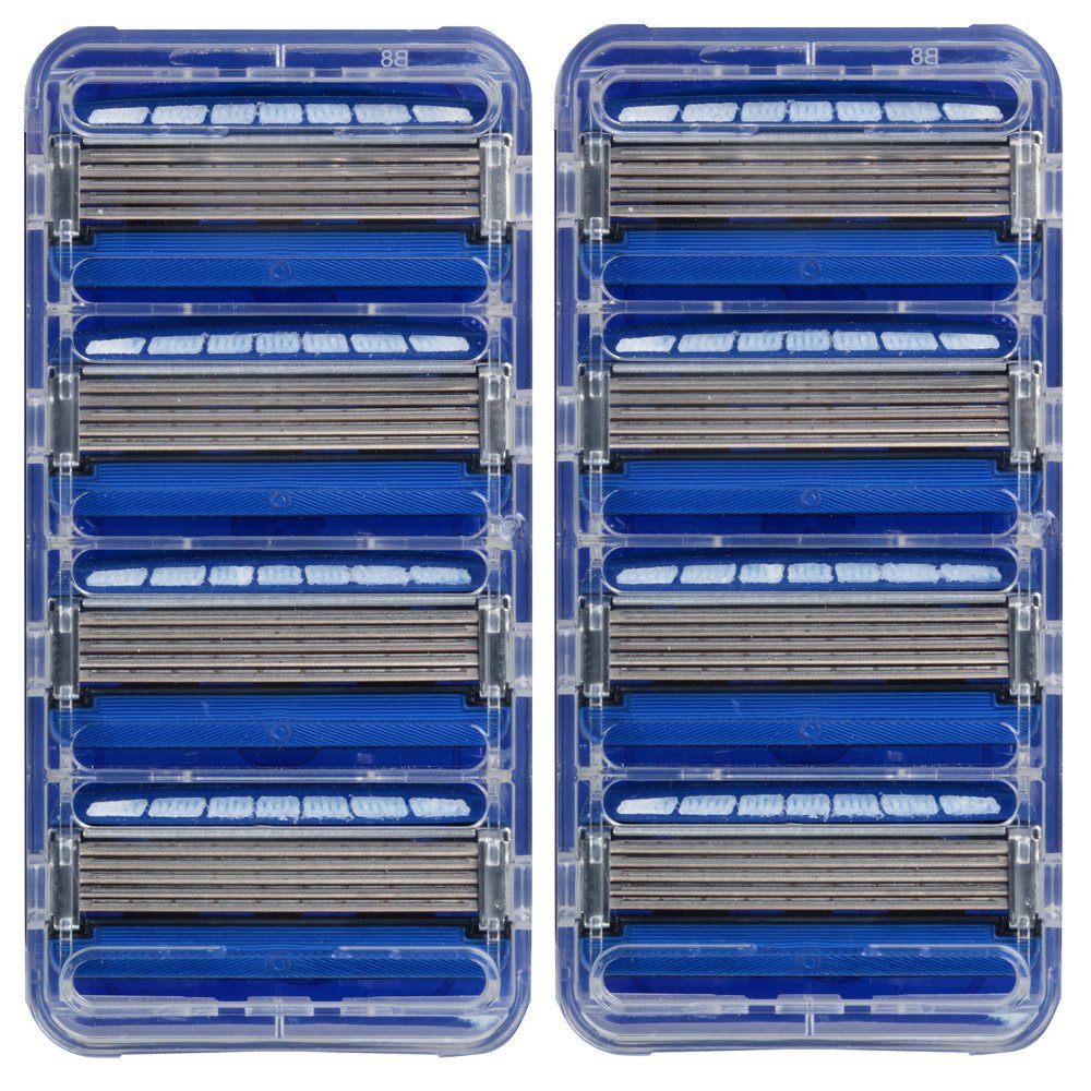 Schick Hydro 5 front packaging showing eight cartridge pack and benefits