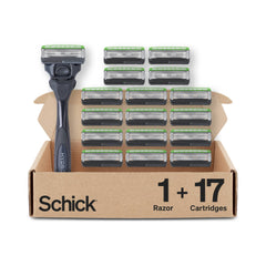 Schick Hydro showing packaging and contents for easy selection