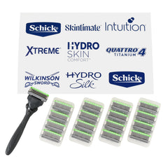 Schick Hydro Shock Absorb handle close-up for improved control