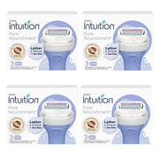 Schick packaging front view showing 12 refills and coconut milk benefits