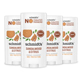 Schmidt's front packaging showing deodorant stick and clear labeling for reliable protection