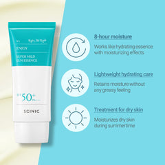 SCINIC 50ml bottle in hand showing size and travel-friendly benefit