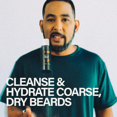 Scotch Porter beard wash pump close-up highlighting easy dispensing and control