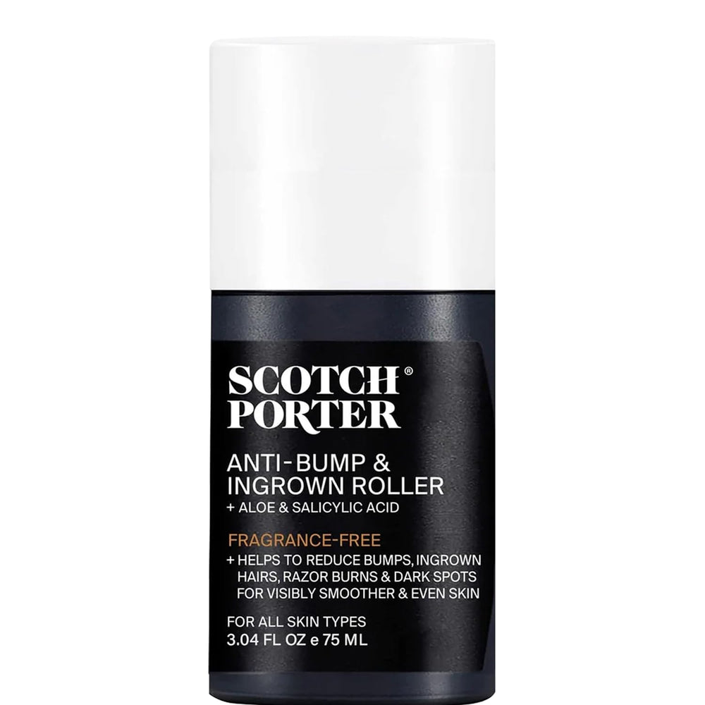 Scotch Porter front view of roll-on showing compact design and convenience