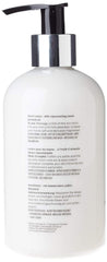 Scottish Fine Soaps Au Lait pump and label detail highlighting easy dispensing and clarity