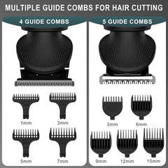 Scttomon attachments array with combs and heads for versatile grooming