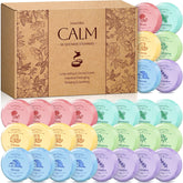 SeasonBliss front packaging showing 30 shower steamers and colorful box benefits