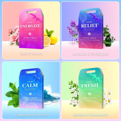 SeasonBliss individually wrapped tablet close-up demonstrating freshness and travel convenience