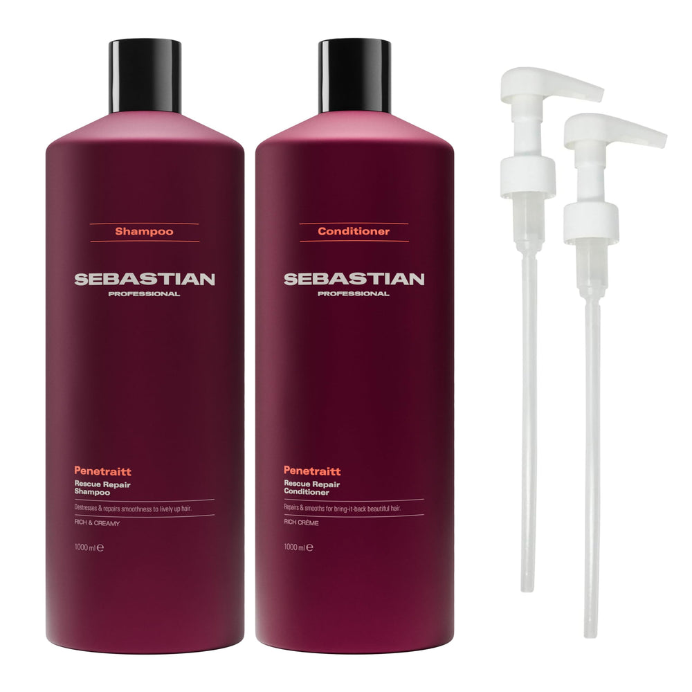Sebastian Professional duo front packaging showing both bottles and benefits