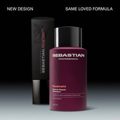 Sebastian Professional pump and label close-up for easy dispensing benefit