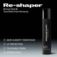 Sebastian Professional close view of spray mist texture for soft touch benefit