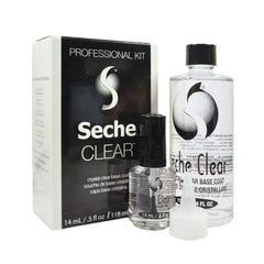 Seche clear front packaging with refill, boosts polish longevity and prevents staining