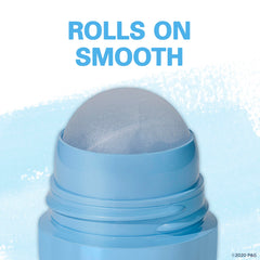 Secret roll-on texture application closeup demonstrating quick-dry benefit