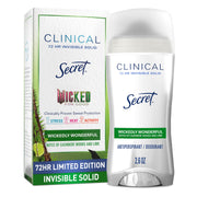 Secret front packaging showing Wickedly Wonderful scent and benefits