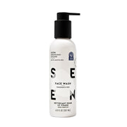 SEEN face wash front packaging showing label and clean design benefits