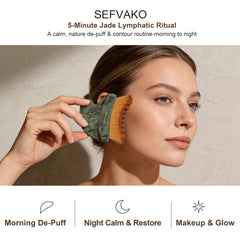 SEFVAKO close-up of ultra-soft 0.075mm bristles for gentle daily massage