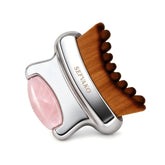 SEFVAKO front packaging showing rose quartz roller and brush, gift-ready and elegant