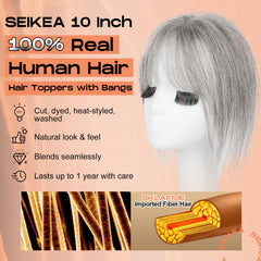 SEIKEA close-up of hand-tied base for realistic scalp look